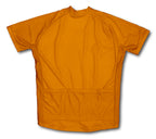 Orange Short Sleeve Cycling Jersey for Men and Women