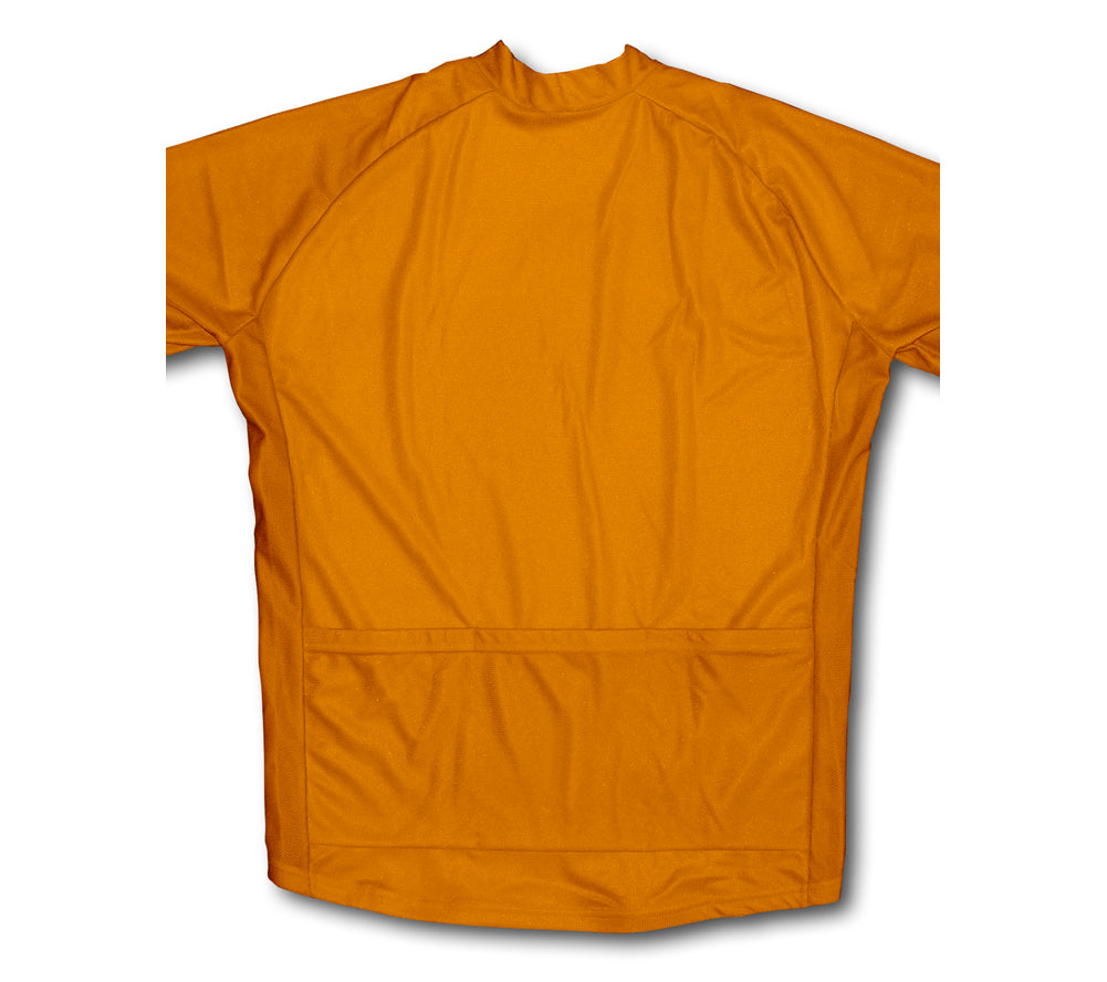 Keep Calm and Ride On Orange Winter Thermal Cycling Jersey