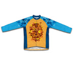 Orange Catrina Winter Thermal Cycling Jersey