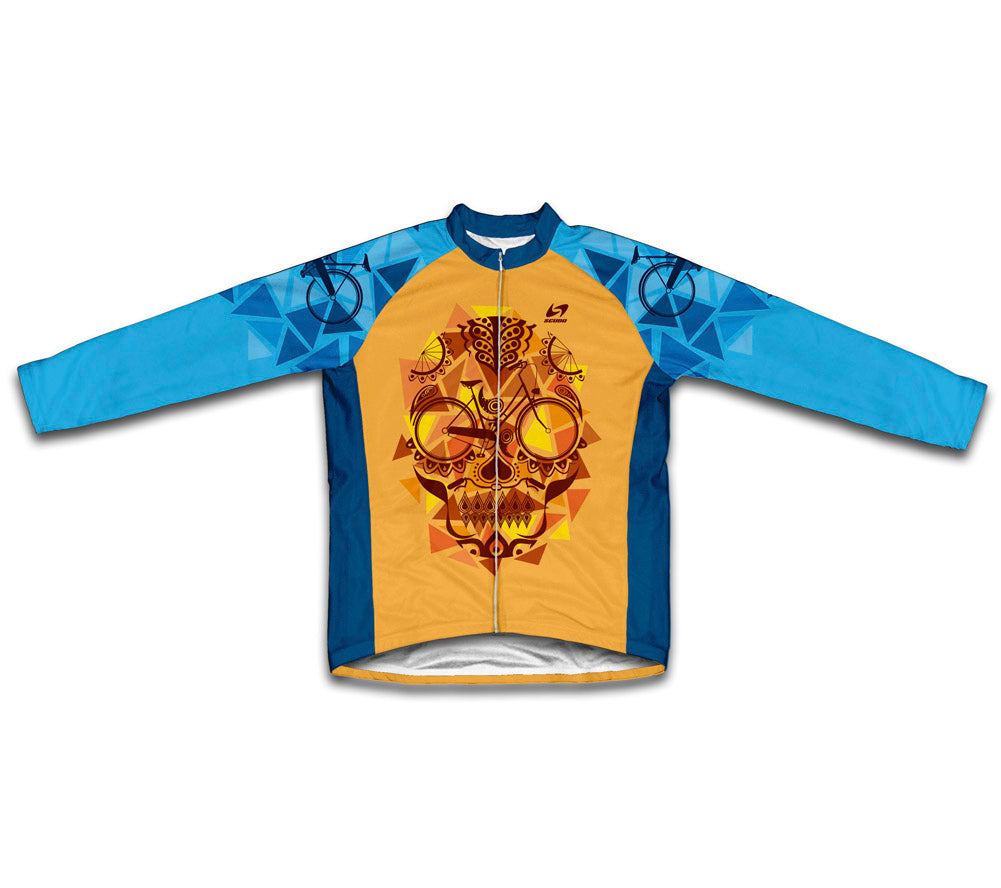 Orange Catrina Winter Thermal Cycling Jersey