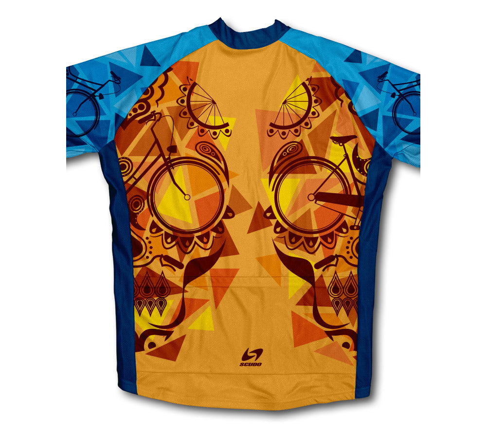 Orange Catrina Winter Thermal Cycling Jersey