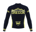 ScudoPro Pro Thermal Long Sleeve Cycling Jersey Oregon USA state Icon landmark identity  | Men and Women