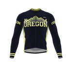 ScudoPro Pro Thermal Long Sleeve Cycling Jersey Oregon USA state Icon landmark identity  | Men and Women