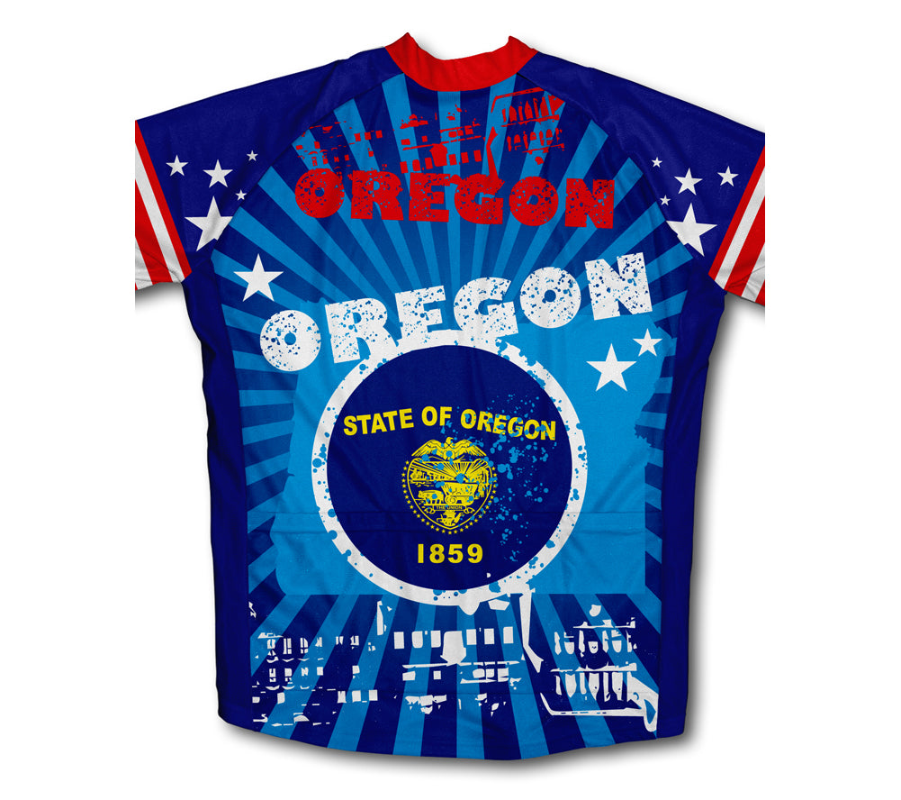 Oregon Short Sleeve Cycling Jersey for Men and Women