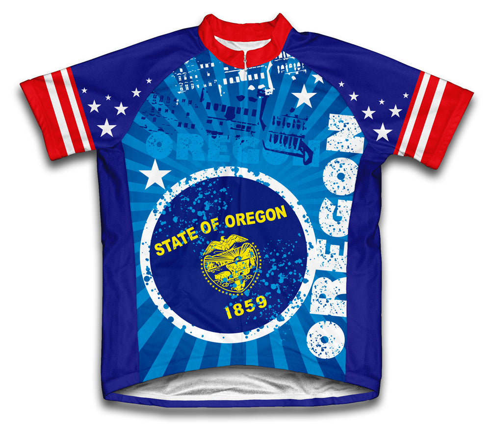 Oregon Short Sleeve Cycling Jersey for Men and Women