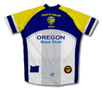 Oregon Flag Short Sleeve Cycling Jersey for Men and Women