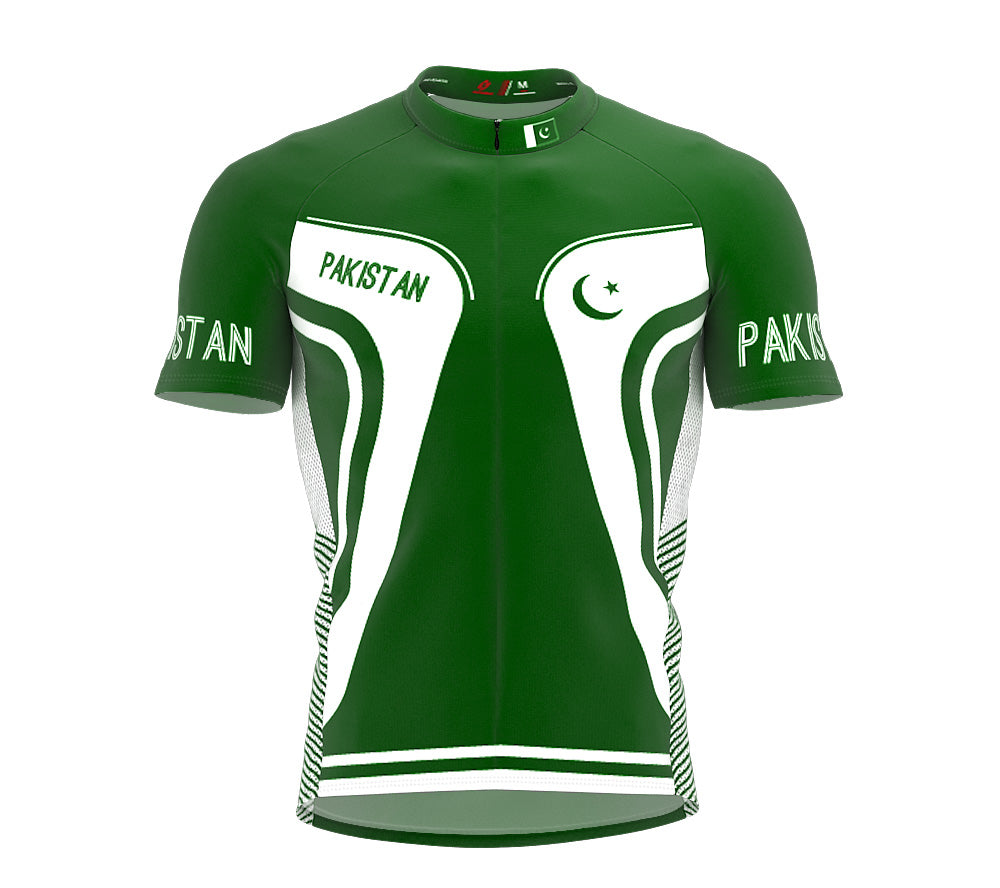 Pakistan  Full Zipper Bike Short Sleeve Cycling Jersey