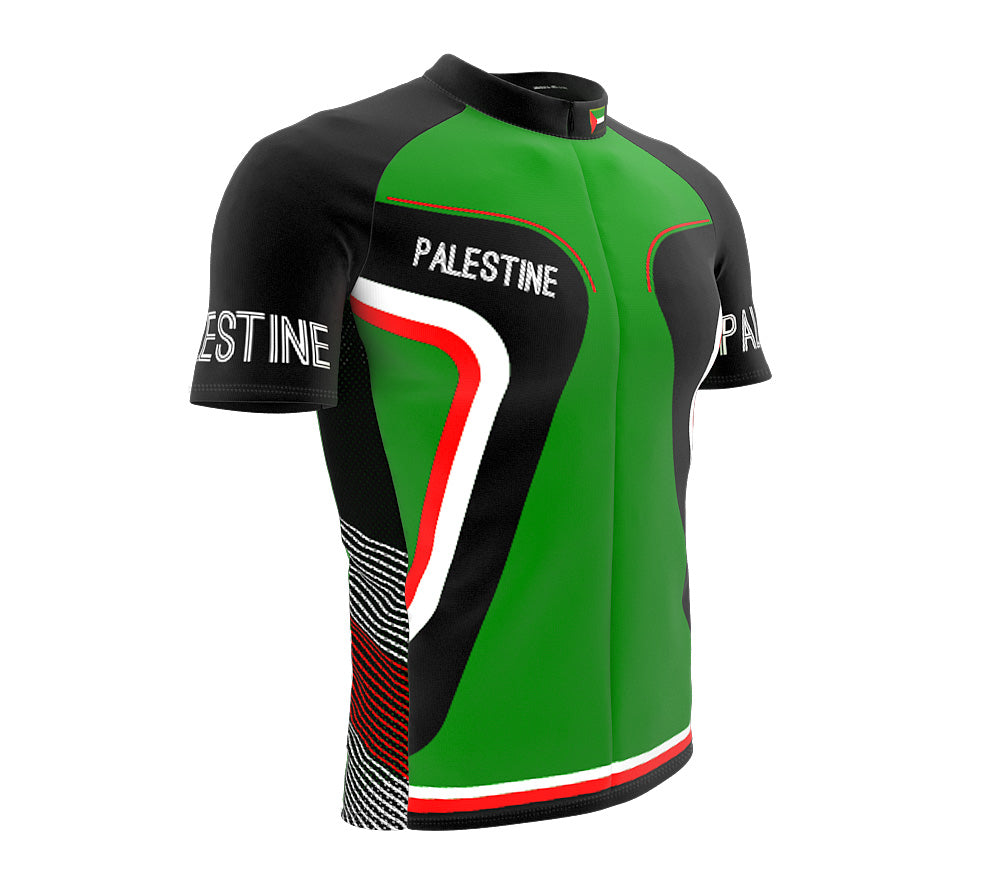 Palestine  Full Zipper Bike Short Sleeve Cycling Jersey