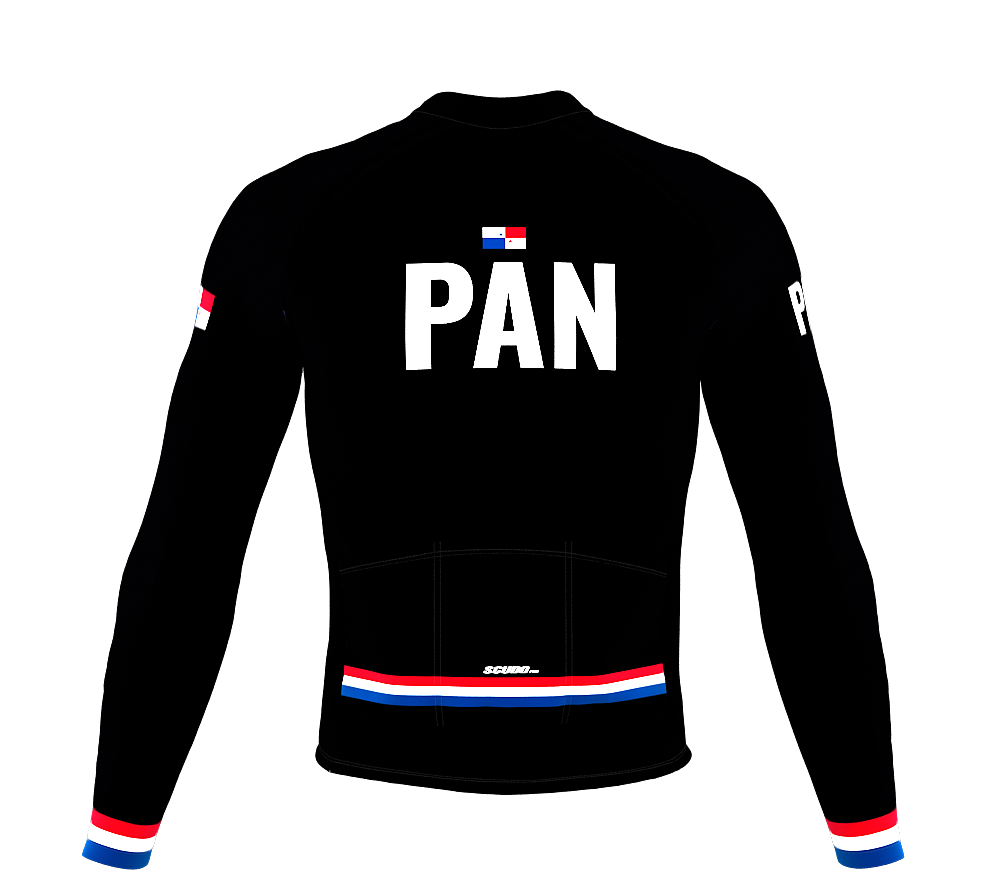 ScudoPro Pro Thermal Long Sleeve Cycling Jersey Country CODE Panama Black | Men and Women