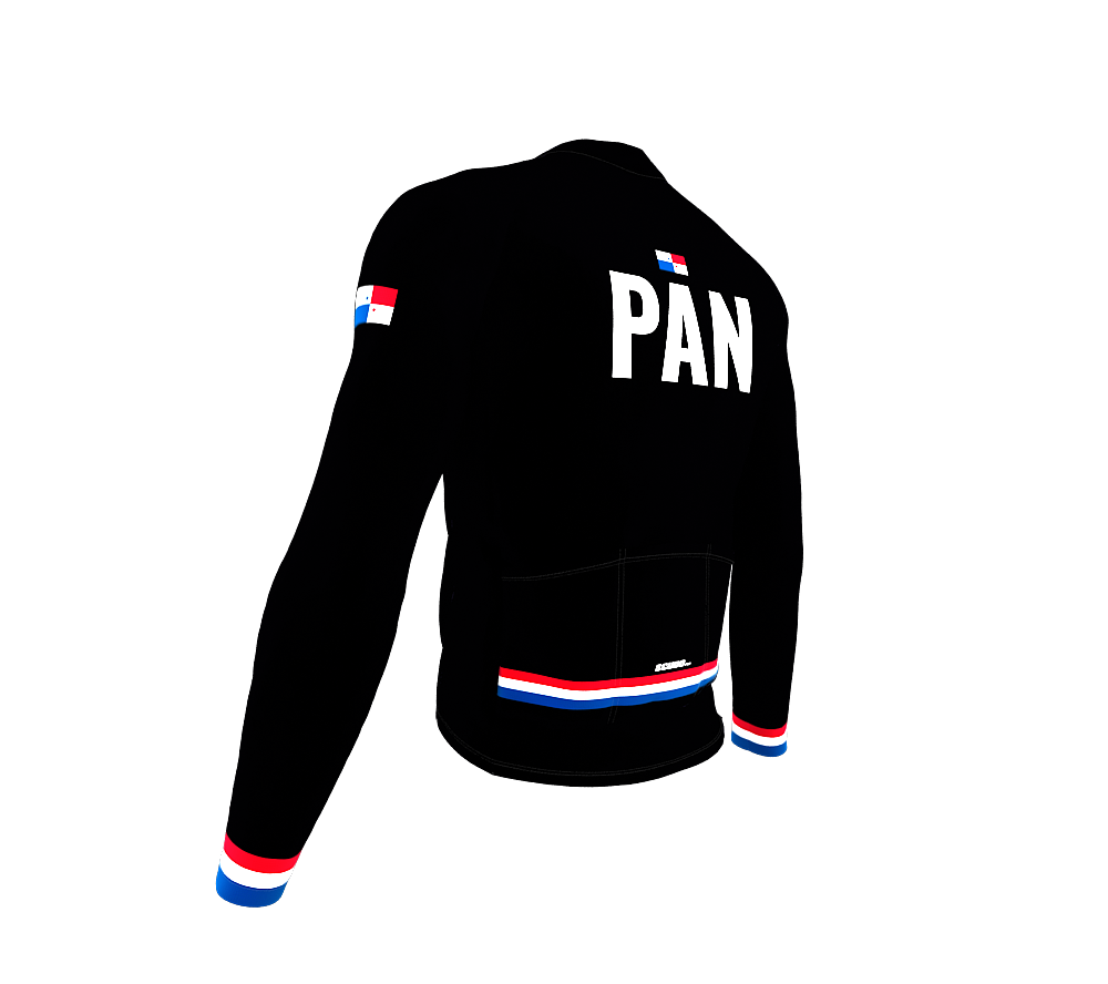 ScudoPro Pro Thermal Long Sleeve Cycling Jersey Country CODE Panama Black | Men and Women