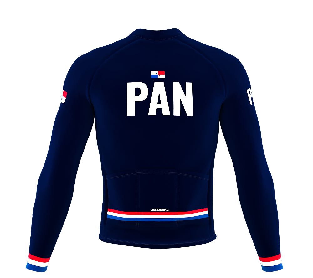 ScudoPro Pro Thermal Long Sleeve Cycling Jersey Country CODE Panama Blue | Men and Women