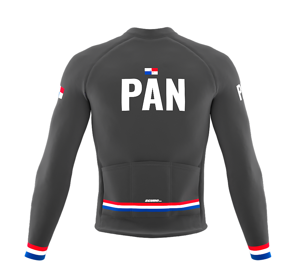 ScudoPro Pro Thermal Long Sleeve Cycling Jersey Country CODE Panama Gray | Men and Women