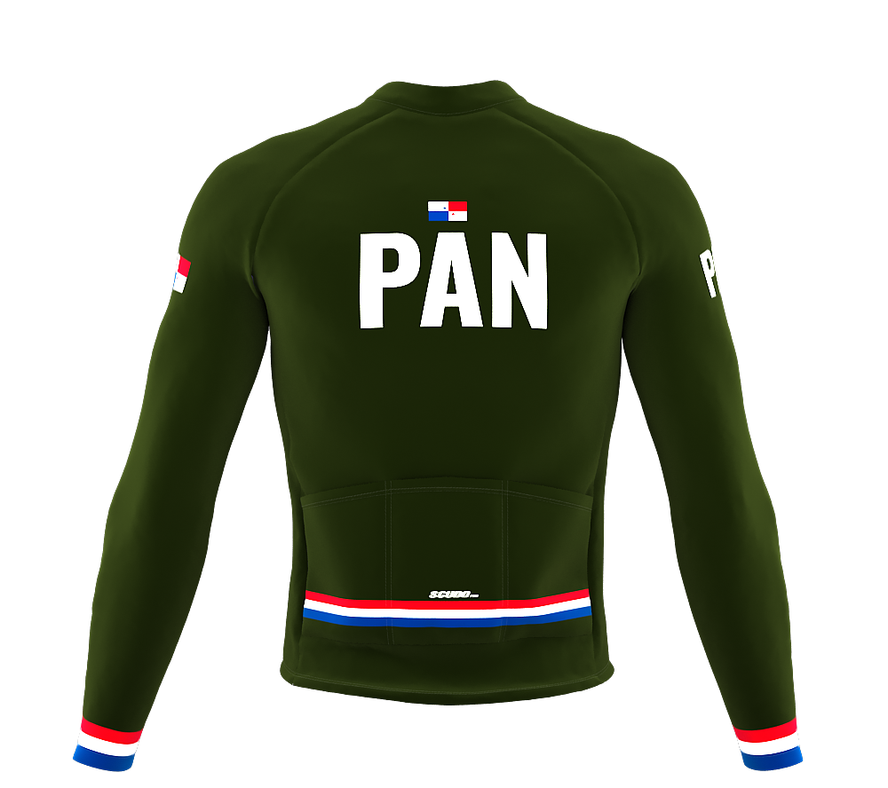 ScudoPro Pro Thermal Long Sleeve Cycling Jersey Country CODE Panama Green | Men and Women