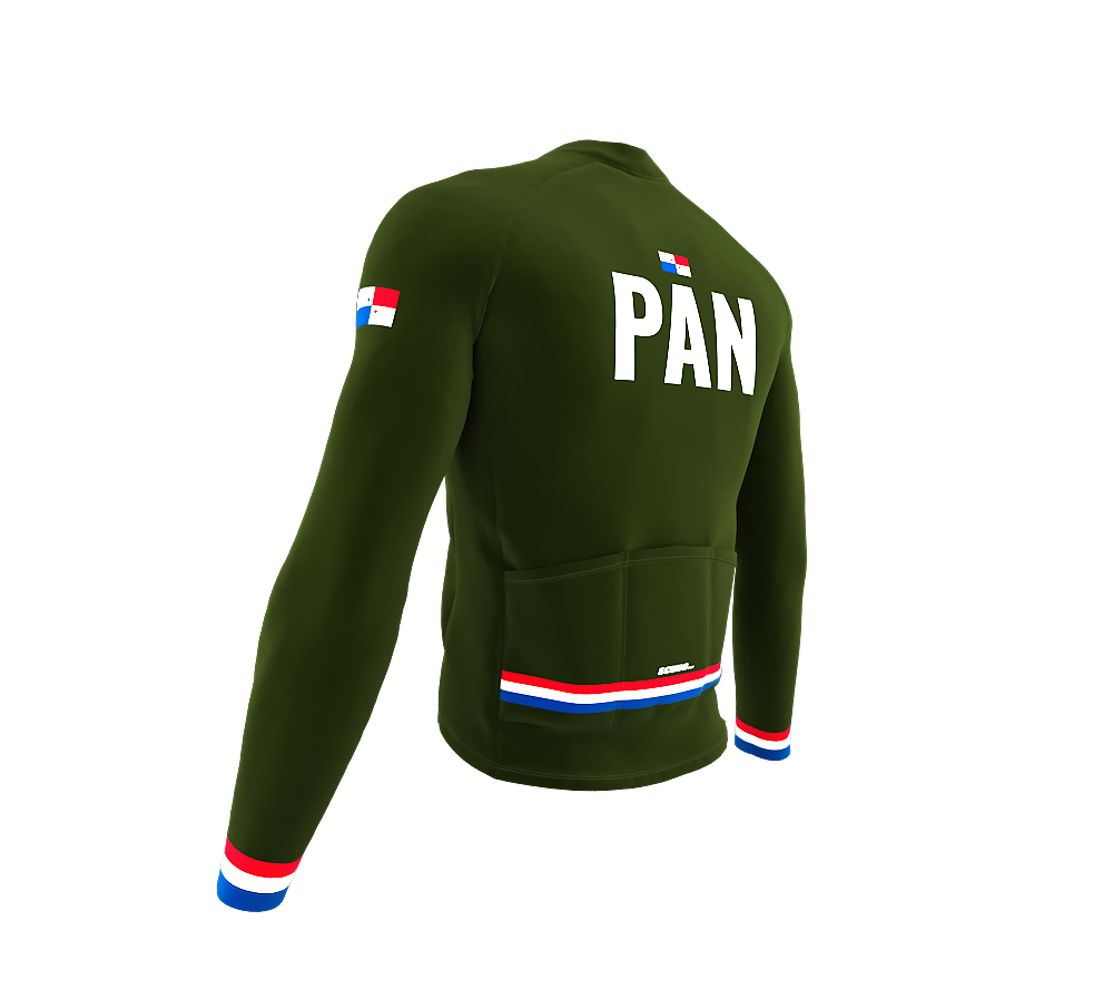 ScudoPro Pro Thermal Long Sleeve Cycling Jersey Country CODE Panama Green | Men and Women