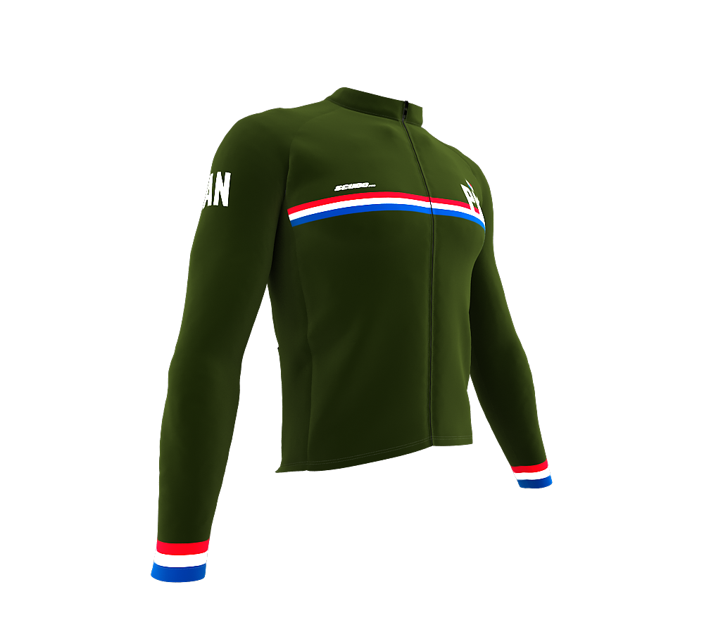 ScudoPro Pro Thermal Long Sleeve Cycling Jersey Country CODE Panama Green | Men and Women