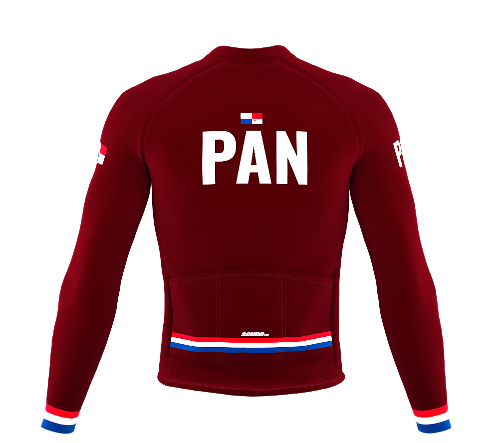 ScudoPro Pro Thermal Long Sleeve Cycling Jersey Country CODE Panama Vine | Men and Women
