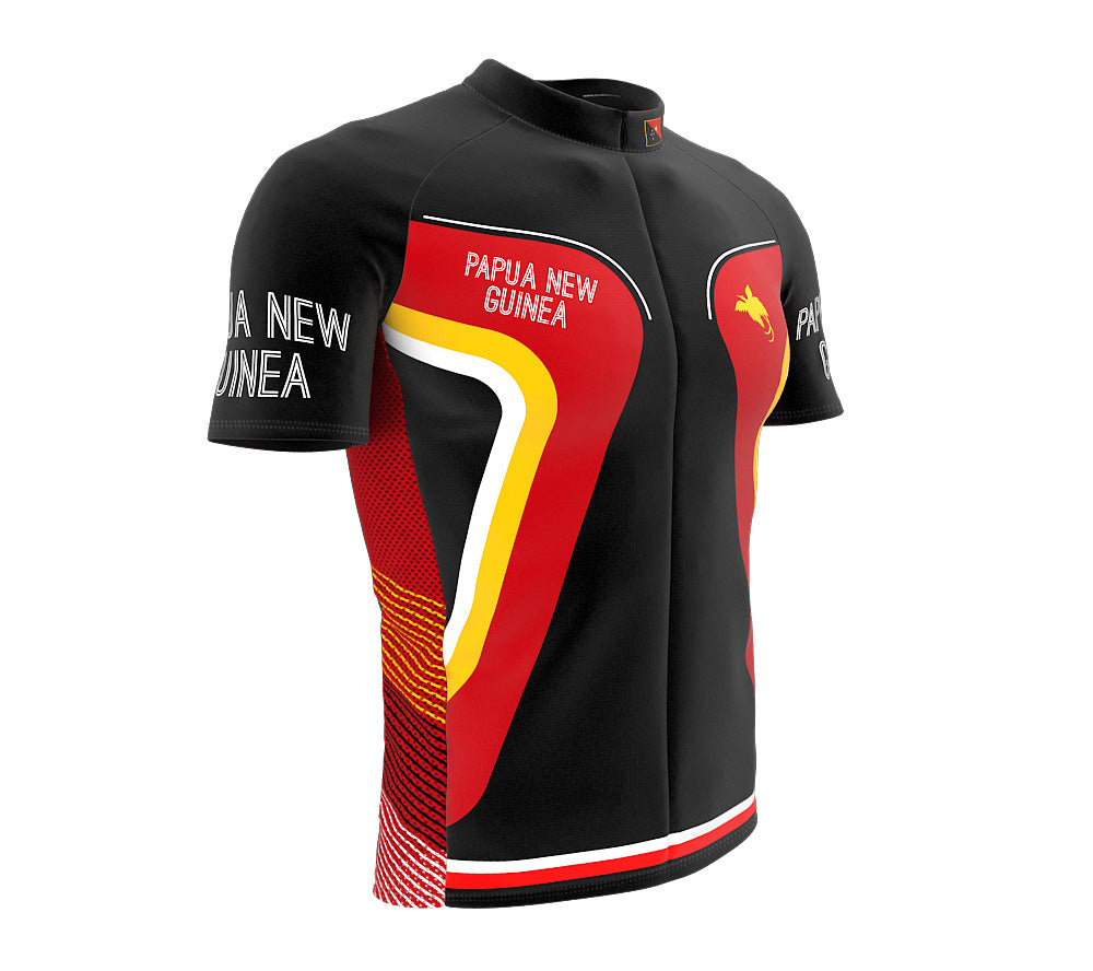 Papua New Guinea  Full Zipper Bike Short Sleeve Cycling Jersey