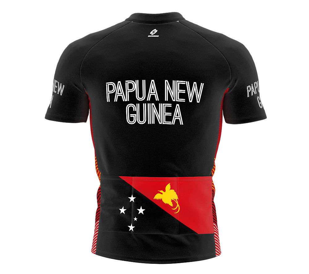Papua New Guinea  Full Zipper Bike Short Sleeve Cycling Jersey