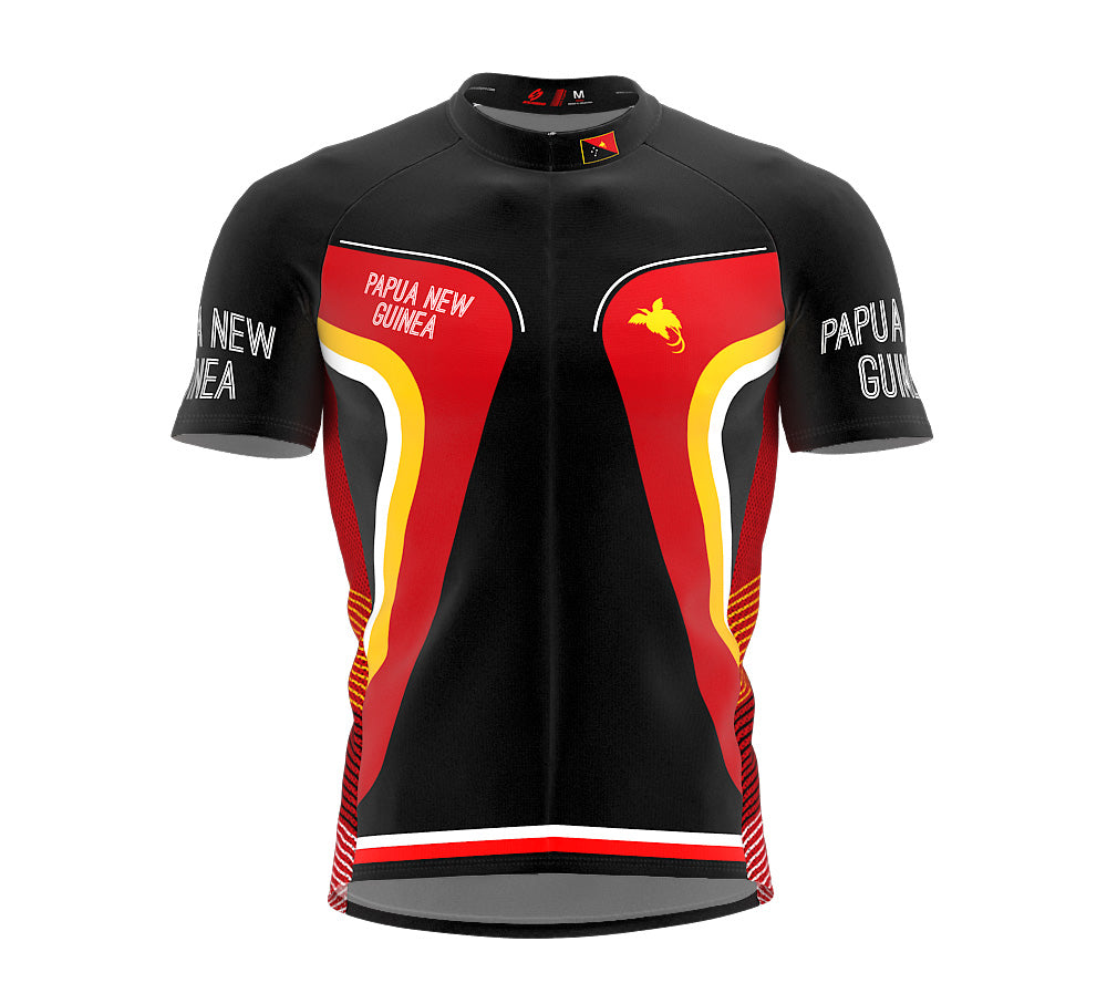 Papua New Guinea  Full Zipper Bike Short Sleeve Cycling Jersey