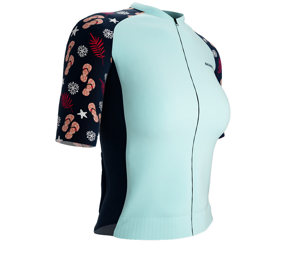 Scudopro Pro-Elite Short Sleeve Cycling Pro Fit Jersey Paradise for Women