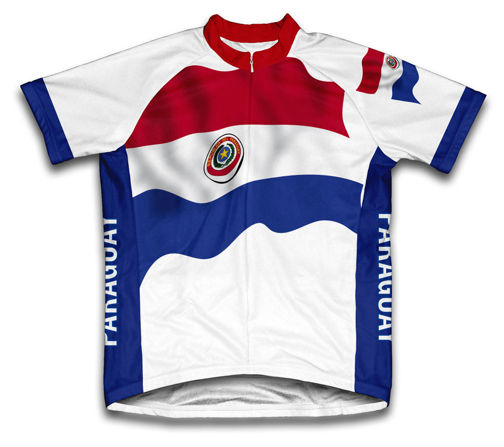 Paraguay Flag Cycling Jersey for Men and Women