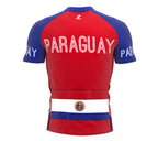 Paraguay  Full Zipper Bike Short Sleeve Cycling Jersey