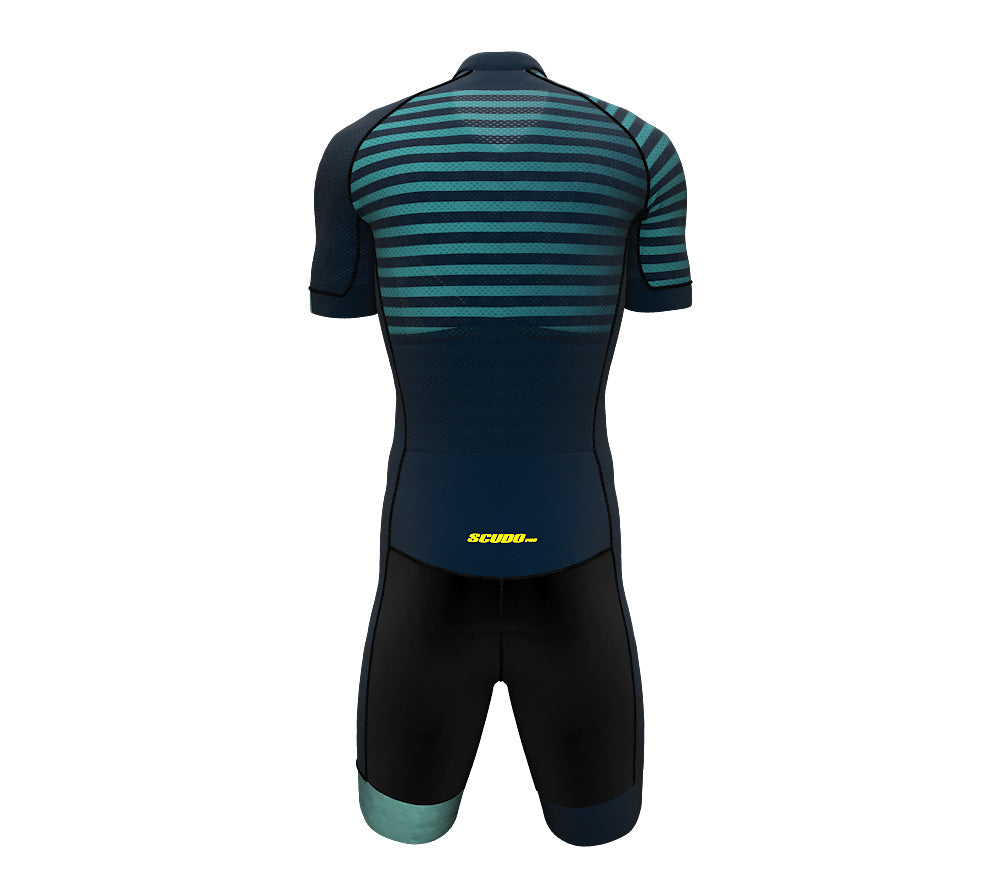 Pedaling Yellow Scudopro Cycling Speedsuit for Man