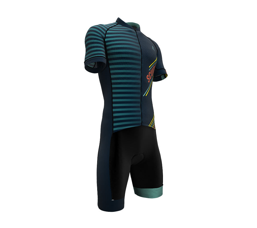 Pedaling Yellow Scudopro Cycling Speedsuit for Man