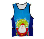 Peekaboo Santa Triathlon Top