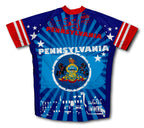 Pennsylvania Short Sleeve Cycling Jersey for Men and Women