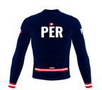 ScudoPro Pro Thermal Long Sleeve Cycling Jersey Country CODE Peru Blue | Men and Women