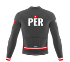 ScudoPro Pro Thermal Long Sleeve Cycling Jersey Country CODE Peru Gray | Men and Women