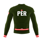 ScudoPro Pro Thermal Long Sleeve Cycling Jersey Country CODE Peru Green | Men and Women
