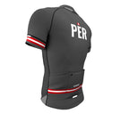 Peru Gray CODE Short Sleeve Cycling PRO Jersey for Men and Women