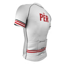 Peru White CODE Short Sleeve Cycling PRO Jersey for Men and Women