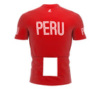 Peru  Full Zipper Bike Short Sleeve Cycling Jersey