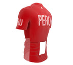 Peru  Full Zipper Bike Short Sleeve Cycling Jersey
