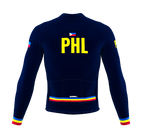 ScudoPro Pro Thermal Long Sleeve Cycling Jersey Country CODE Philippines Blue | Men and Women