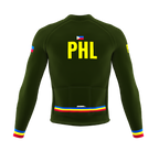 ScudoPro Pro Thermal Long Sleeve Cycling Jersey Country CODE Philippines Green | Men and Women