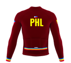 ScudoPro Pro Thermal Long Sleeve Cycling Jersey Country CODE Philippines Vine | Men and Women
