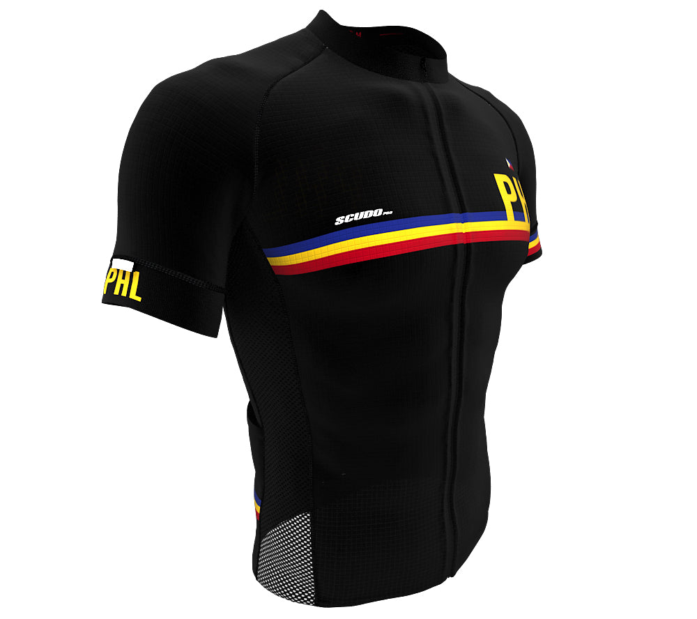 Philippines Black CODE Short Sleeve Cycling PRO Jersey for Men and Women
