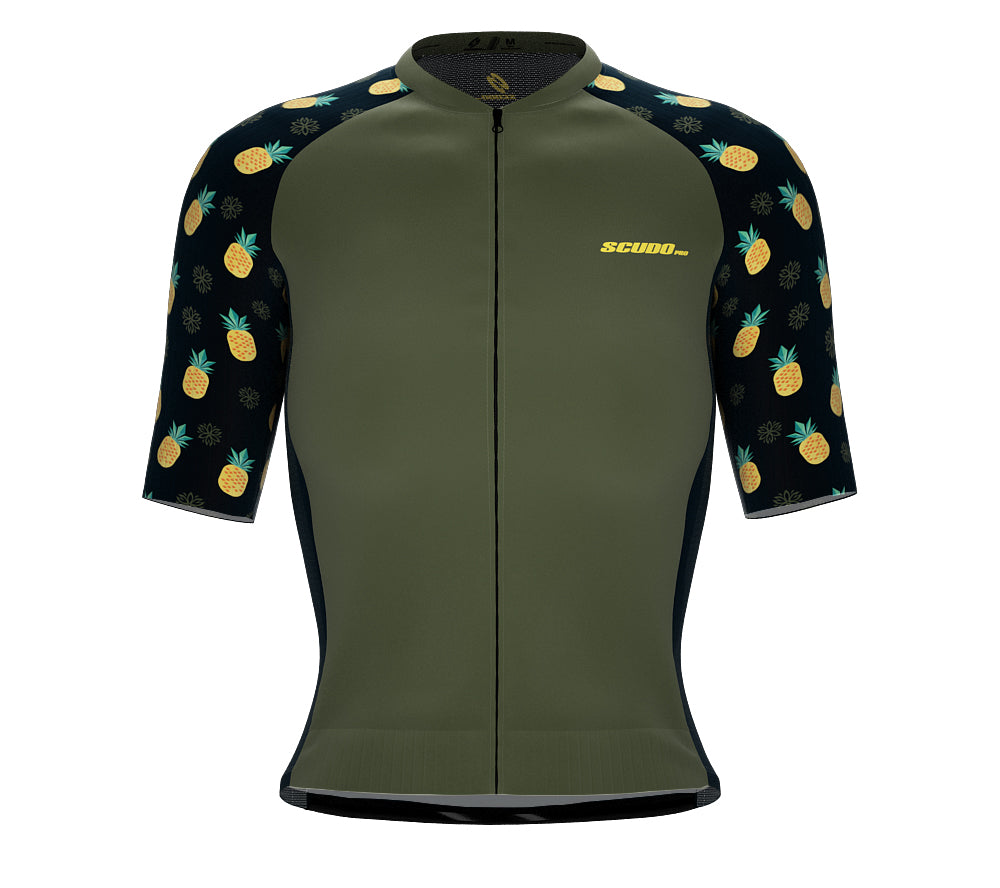 Scudopro Pro-Elite Short Sleeve Cycling Pro Fit Jersey Pineapples for Women