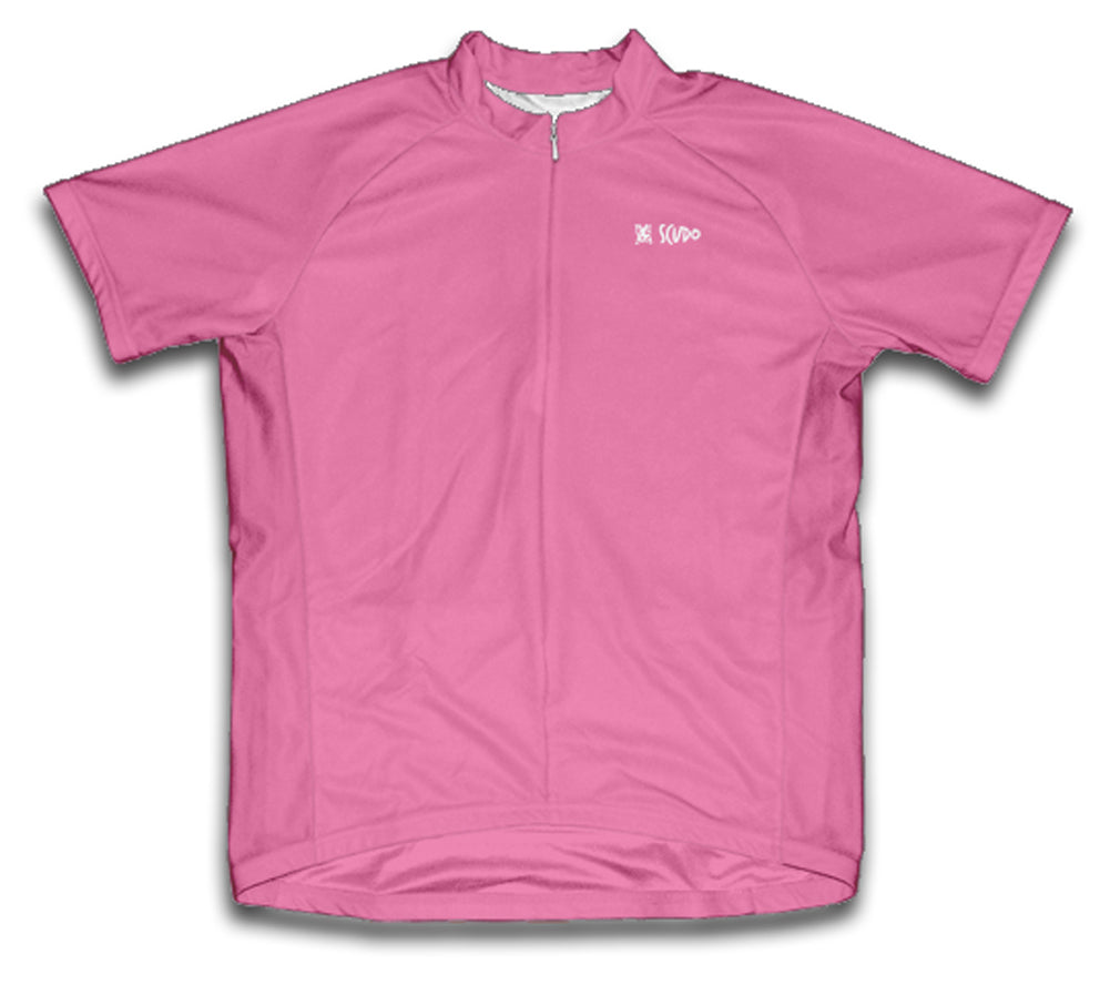 Pink Short Sleeve Cycling Jersey for Men and Women