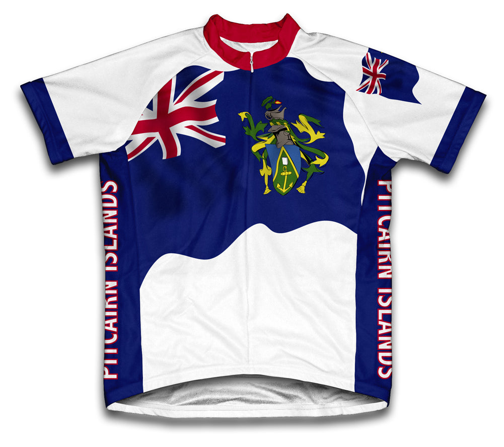 Pitcairn Islands Flag Cycling Jersey for Men and Women