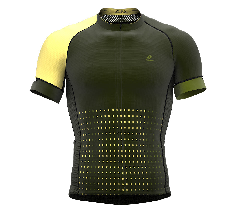 Pixel Olive Short Sleeve Cycling PRO Jersey