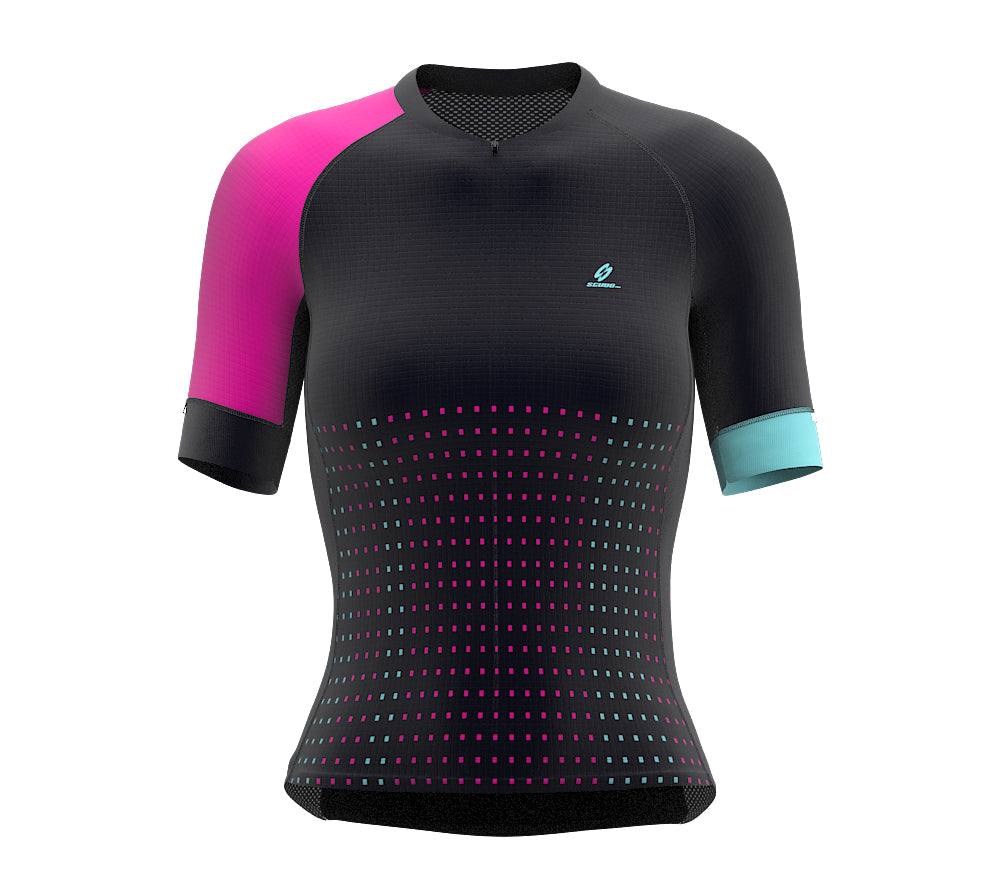 Pixel Pink Short Sleeve Cycling PRO Jersey