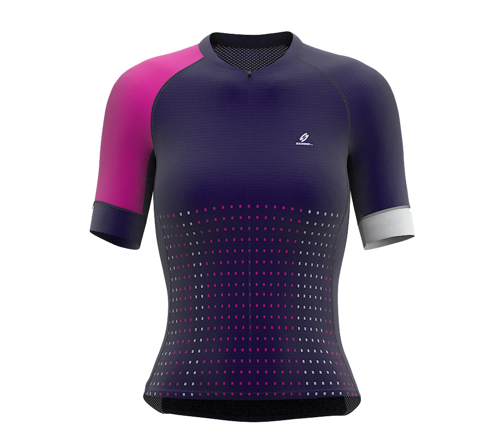 Pixel Violet Short Sleeve Cycling PRO Jersey