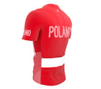 Poland  Full Zipper Bike Short Sleeve Cycling Jersey