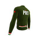 ScudoPro Pro Thermal Long Sleeve Cycling Jersey Country CODE Portugal Green | Men and Women