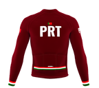 ScudoPro Pro Thermal Long Sleeve Cycling Jersey Country CODE Portugal Vine | Men and Women